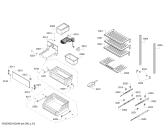 Схема №2 RF411701 с изображением Крышка для холодильной камеры Bosch 00630224