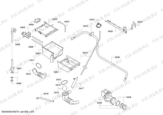 Взрыв-схема стиральной машины Bosch WAE20491PL Maxx 7 VarioPerfect - Схема узла 04