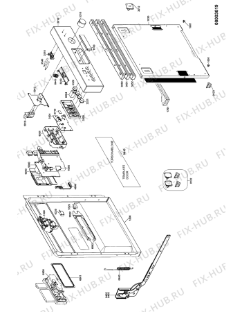 Взрыв-схема посудомоечной машины Bauknecht GCIE 6584/1 IN - Схема узла