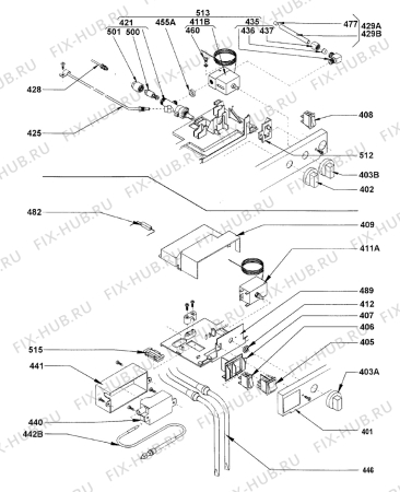 Взрыв-схема холодильника Electrolux RM5401LM1 - Схема узла Functional parts