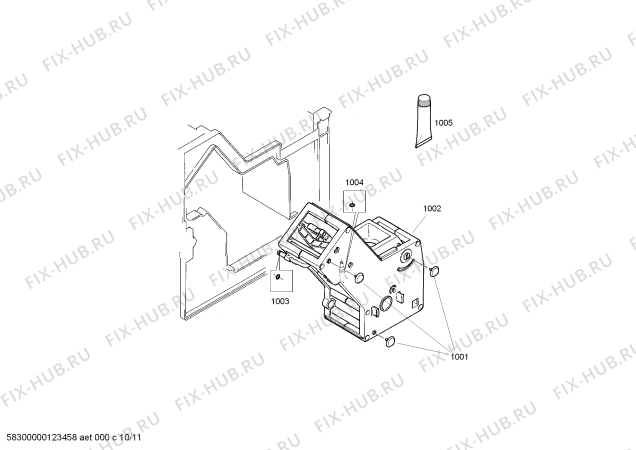Схема №1 3CF458XP Balay с изображением Панель для электрокофеварки Bosch 00665704