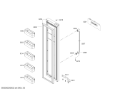 Схема №1 KAN92VI30A с изображением Дверь для холодильника Bosch 00717051