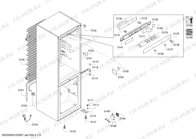 Схема №1 KGE39XL20R A+ с изображением Шарнир крышки для холодильника Bosch 00626216