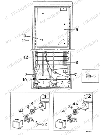 Взрыв-схема холодильника Arthurmartinelux AR3912W - Схема узла Cooling system 017