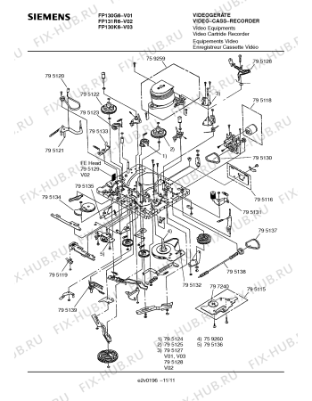 Схема №3 FP130K6 с изображением Интегрированный контур для видеоэлектроники Siemens 00795090