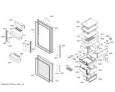 Схема №2 KG36EBL41 Siemens с изображением Дверь для холодильника Siemens 00713517
