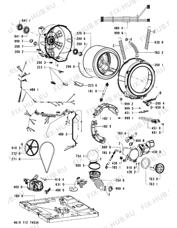 Схема №1 MAXY 13 с изображением Рамка для стиралки Whirlpool 481010464501