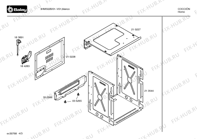 Схема №1 3HM502B с изображением Панель для электропечи Bosch 00357044