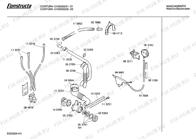 Схема №1 CV30300 CONTURA с изображением Панель для стиралки Bosch 00270841