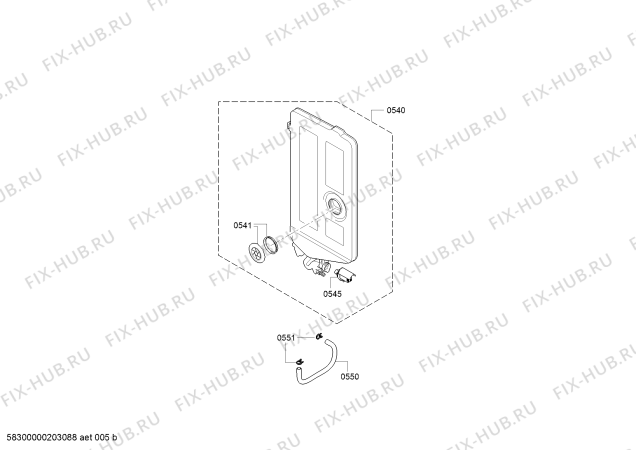 Взрыв-схема посудомоечной машины Bosch SBV46MX01E SilencePlus - Схема узла 06