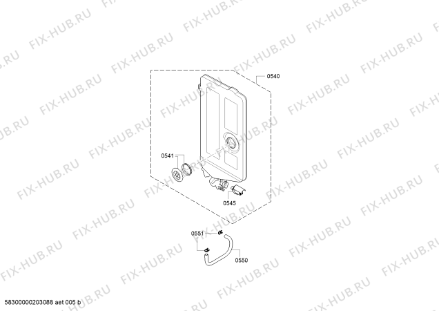 Взрыв-схема посудомоечной машины Bosch SBA68TD00E accent line - Схема узла 06