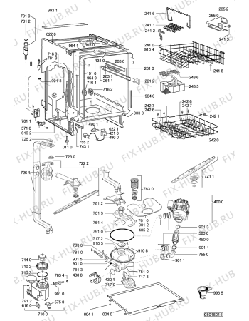 Схема №1 ADG 4000 с изображением Емкость для электропосудомоечной машины Whirlpool 481245819388