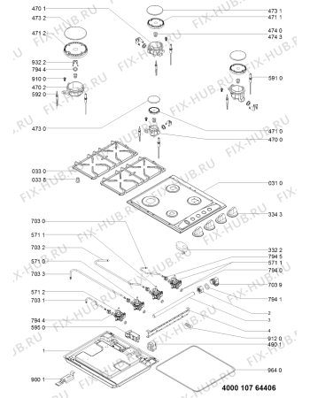 Схема №1 AKM274IX3 (F091835) с изображением Руководство для плиты (духовки) Indesit C00362527