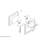 Схема №1 3HT504EP с изображением Передняя часть корпуса для плиты (духовки) Bosch 00662498