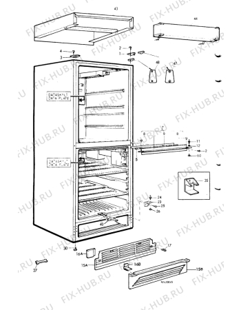 Взрыв-схема холодильника Elektro Helios FK3620 - Схема узла C10 Cabinet