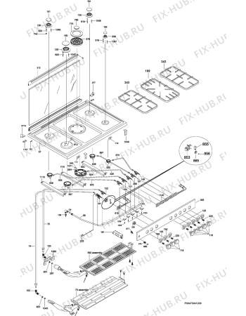 Схема №1 C9500G-M с изображением Переключатель для духового шкафа Aeg 50294555003