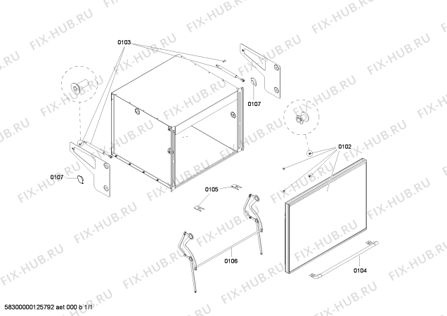 Схема №1 BF283010 с изображением Вставка для шкафа для подогрева посуды Bosch 00619970