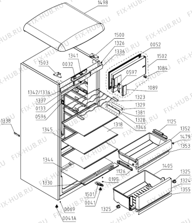 Схема №1 RR260FB (730151, HTS2769F) с изображением Сенсорная панель для холодильника Gorenje 429852