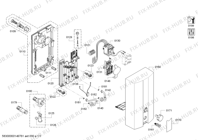 Схема №1 DH2AN21 Ariston с изображением Клапан для водонагревателя Bosch 00181068
