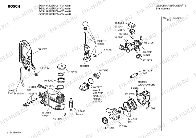 Схема №2 SGS33A12EU с изображением Инструкция по эксплуатации для посудомойки Bosch 00585059