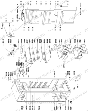 Схема №2 KVIS 2870 A++ с изображением Вноска для холодильника Whirlpool 481010864300