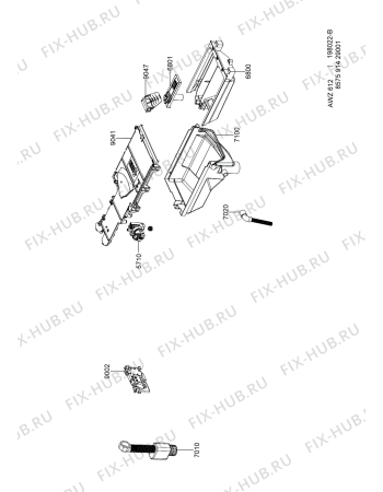 Схема №2 AWZ 612 WP с изображением Гидрошланг для стиральной машины Whirlpool 480113100173