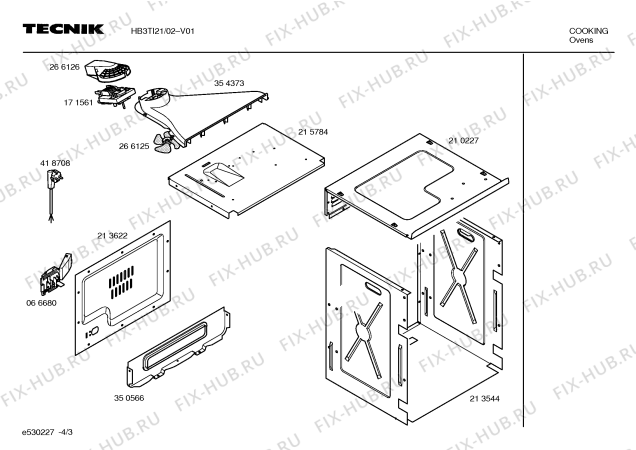 Схема №1 HB3TI21 tkc215 с изображением Панель для электропечи Bosch 00367324