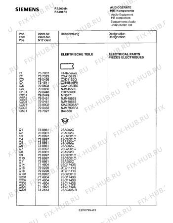 Схема №1 RA300M4 с изображением Транзистор для телевизора Siemens 00738861