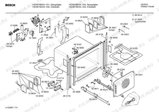 Схема №1 HE89061 с изображением Микровыключатель для плиты (духовки) Siemens 00150270