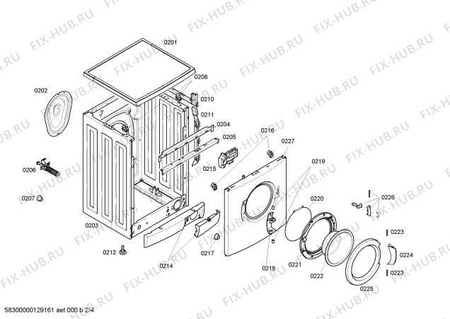 Схема №2 CM0800CTR с изображением Панель управления для стиралки Bosch 00667442