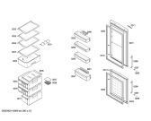 Схема №2 KGS36X11 с изображением Дверь для холодильной камеры Bosch 00248583