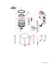 Схема №2 WTLA1300SL-Tub&drum с изображением Запчасть для стиральной машины Whirlpool 482000023568