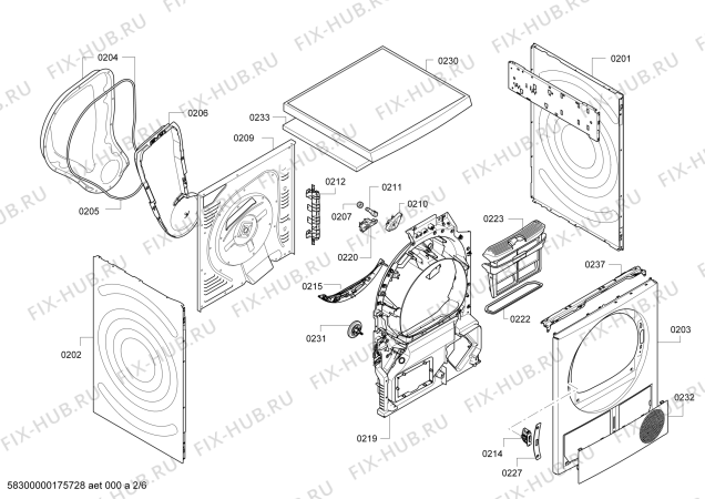 Схема №2 WTY86800TR HomeProfessional SelfCleaning Condenser с изображением Панель управления для сушильной машины Bosch 00749053