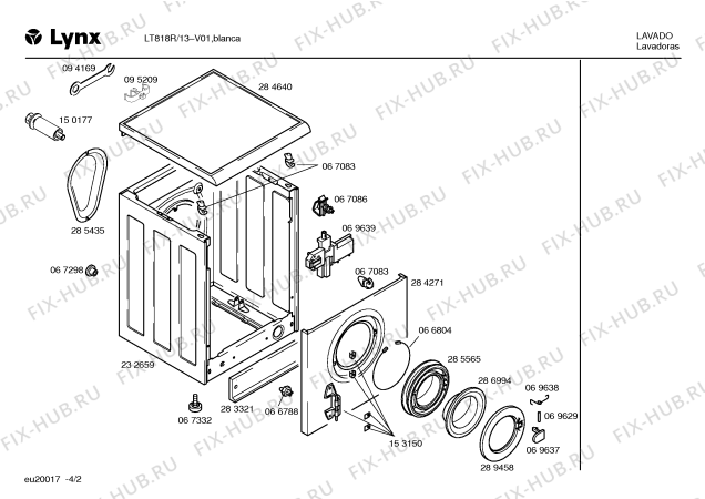 Схема №1 LT818R с изображением Кабель для стиралки Bosch 00297307