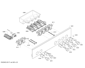 Схема №2 E15M22S0 с изображением Переключатель для плиты (духовки) Bosch 00614038