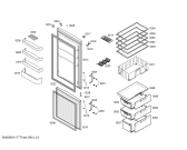 Схема №1 KGV36X32 с изображением Дверь для холодильной камеры Bosch 00244342
