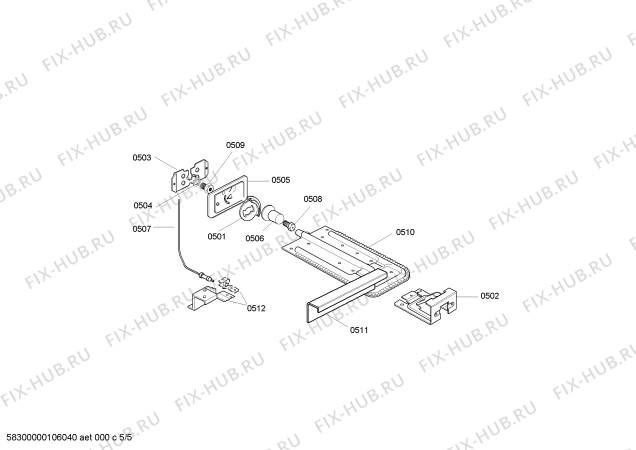 Схема №1 HSF11K30NA ML1 с изображением Цоколь для плиты (духовки) Bosch 00242587