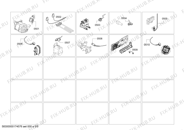 Схема №1 WAT28350GB с изображением Траверса для стиральной машины Bosch 11003670