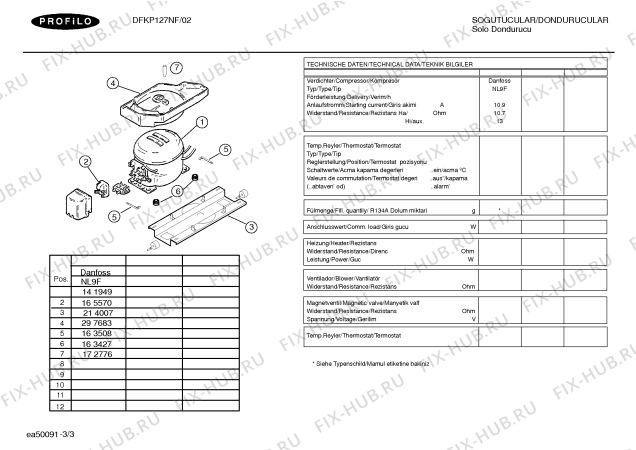 Схема №1 5FN180E с изображением Конденсатор для холодильной камеры Bosch 00234887