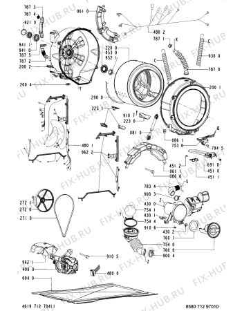 Схема №1 085 US/US с изображением Тэн для стиральной машины Whirlpool 481240118622