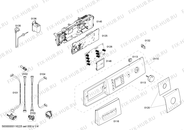 Схема №3 WAE22460AU с изображением Ручка для стиральной машины Bosch 00499880