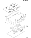 Схема №1 TCG51IX (F024532) с изображением Керамическая поверхность для электропечи Indesit C00083749