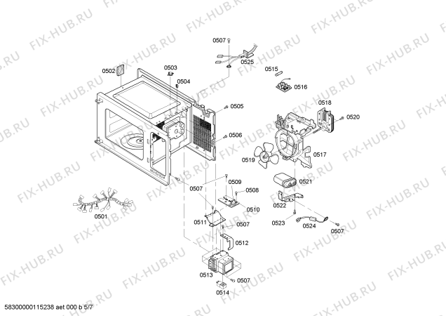 Схема №2 EM204-630 с изображением Цоколь для составляющей Bosch 00144401