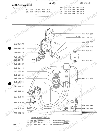 Взрыв-схема посудомоечной машины Aeg ELECTRONIC 230 UGA - Схема узла Section5