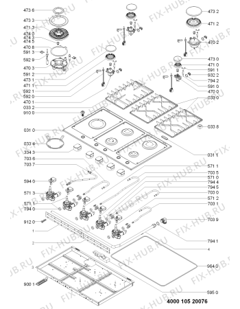 Схема №1 AKT905IX5 (F091968) с изображением Руководство для электропечи Indesit C00369203