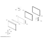 Схема №1 HMB45C453X с изображением Дверь для микроволновки Bosch 11026675