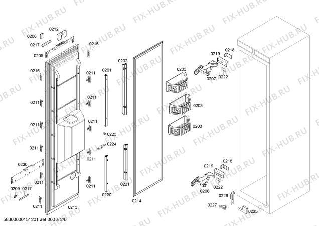 Схема №1 T18ID80NRP с изображением Шина для холодильной камеры Bosch 00670074