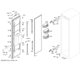 Схема №1 T18ID80NRP с изображением Дверь для холодильной камеры Bosch 00249070
