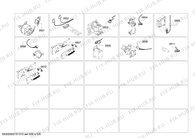 Взрыв-схема стиральной машины Bosch WAQ24410EE - Схема узла 05