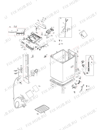 Схема №2 WTL 900 WH с изображением Запчасть Whirlpool 482000023596